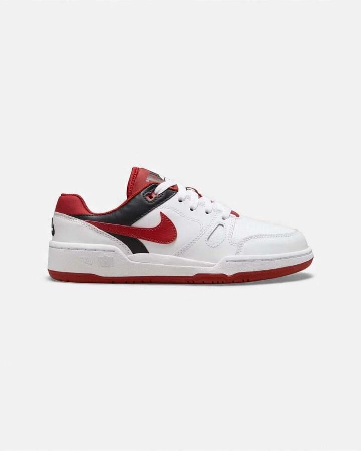 Nike Sneakers Full Force Low White Black Team Orange Mystic Red (GS)