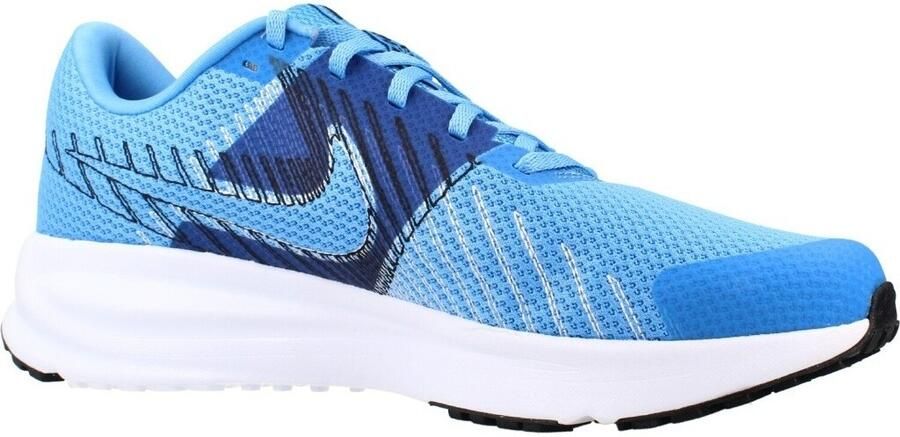 Nike Run Defy Heren Hardloopschoenen Blauw Wit Doos Zonder Deksel