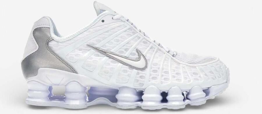 Nike Sneakers Shox TL White White Metallic Silver - Foto 2