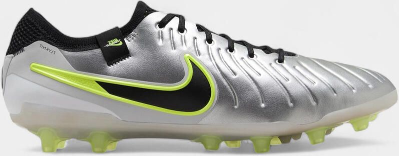 Nike Voetbalschoenen Tiempo Legend 10 Elite AG-Pro Metallic Silver Volt Black