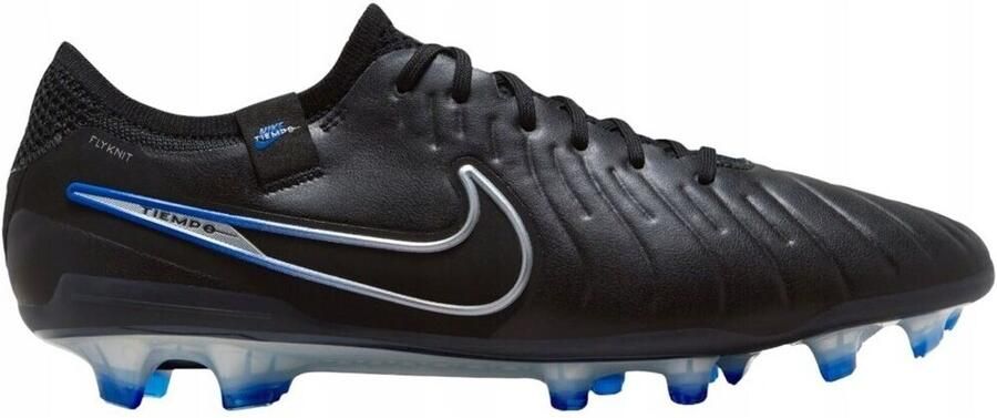 Nike Tiempo Legend 10 Elite FG Voetbalschoenen Mannen Zwart Hyper Royal Chrome - Foto 3