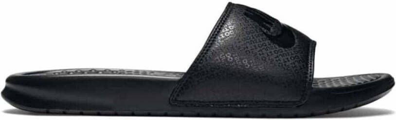 Nike Benassi Slippers Heren Black Black Black Heren