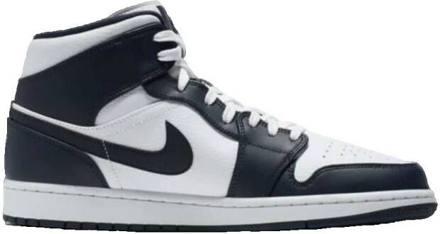 Nike Air Jordan 1 Mid White Metallic Gold Obsidian 554724-174 554724-174 WIT Schoenen