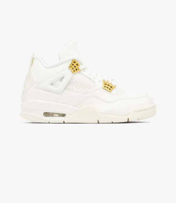 Nike Lage Sneakers Jordan 4 Retro Metallic Gold (Womens)