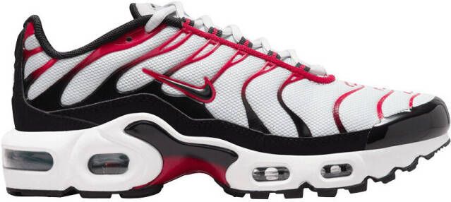 Nike Sneakers Air Max Plus Pure Platinum Black White University Red (GS)