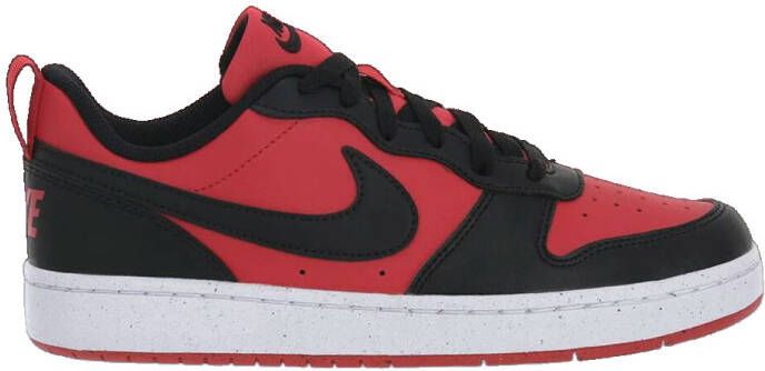 Nike court borough low recraft sneakers rood zwart kinderen - Foto 2