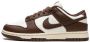 Nike Damesschoenen Dunk Low Premium Sail Coconut Milk Brown- Heren Sail Coconut Milk Brown - Thumbnail 4