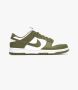 Nike WMNS Dunk Low Medium Olive White Medium Olive-White DD1503-120 Schoenen Sneakers Groen Green - Thumbnail 3