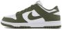 Nike WMNS Dunk Low Medium Olive White Medium Olive-White DD1503-120 Schoenen Sneakers Groen Green - Thumbnail 3
