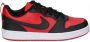 Nike Lage Court Borough Recraft Sneaker Rood Zwart Wit Red Dames - Thumbnail 4