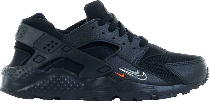 Nike Huarache Run Kinderschoenen Black Particle Grey Photon Dust Bright Crimson