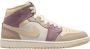 Jordan Air 1 Mid Dames Light Orewood Brown Khaki Taupe Grey Team Gold- Dames Light Orewood Brown Khaki Taupe Grey Team Gold - Thumbnail 2
