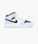 Nike Air Jordan 1 Mid (GS) Ice Blue Black-Sail-White 555112 - Thumbnail 2