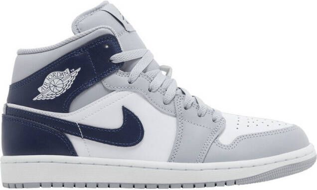 Nike Sneakers Jordan 1 Mid Wolf Grey Midnight Navy