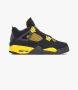 Jordan Air 4 Retro Thunder (Gs) (2023) Zwart - Thumbnail 2