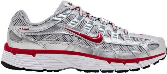 Nike Sneakers P-6000 Metallic Silver Gym Red