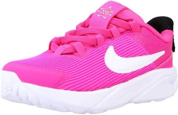Nike Schoenen voor baby's peuters Star Runner 4 Fierce Pink Black Playful Pink White Fierce Pink Black Playful Pink White