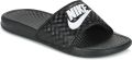 Nike Benassi Dames Slippers en Sandalen Zwart Mesh Synthetisch Foot Locker - Zwart