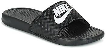 Nike Benassi Dames Slippers en Sandalen Black Mesh Synthetisch Foot Locker - Foto 4