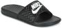 Nike Benassi Dames Slippers en Sandalen Black Mesh Synthetisch Foot Locker - Thumbnail 4