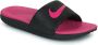 Nike Kawa Slipper kleuters kids Black Vivid Pink Black Vivid Pink - Thumbnail 3