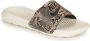 Nike Victori One Slipper met print voor dames Desert Sand Summit White Black Dames - Thumbnail 4