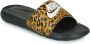 Nike Gedrukte Slide Pantoffels Chutney Wit Zwart Yellow Dames - Thumbnail 3
