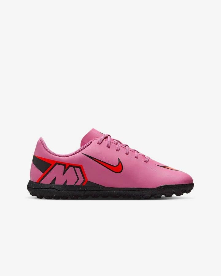 Nike Jr. Mercurial Vapor 16 Club low-top voetbalschoenen voor kleuters kids (turf) Roze - Foto 2