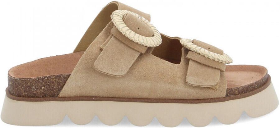 No Name Sandalen met sleehak Sandy slap w