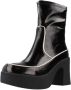 Noa Harmon Plateau Enkellaarzen Black Dames - Thumbnail 3