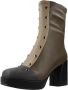 Noa Harmon Platform Heeled Boots Green Dames - Thumbnail 3