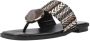 NOA HARMON Slippers Dames 9226 Maat: 39 Materiaal: Raffia Kleur: Zwart - Thumbnail 3