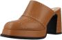 Noa Harmon Stijlvolle Heeled Mules voor Vrouwen Brown Dames - Thumbnail 3