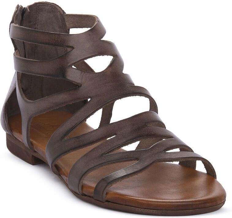 Nuova Cuoieria Platte sandalen MARRONE