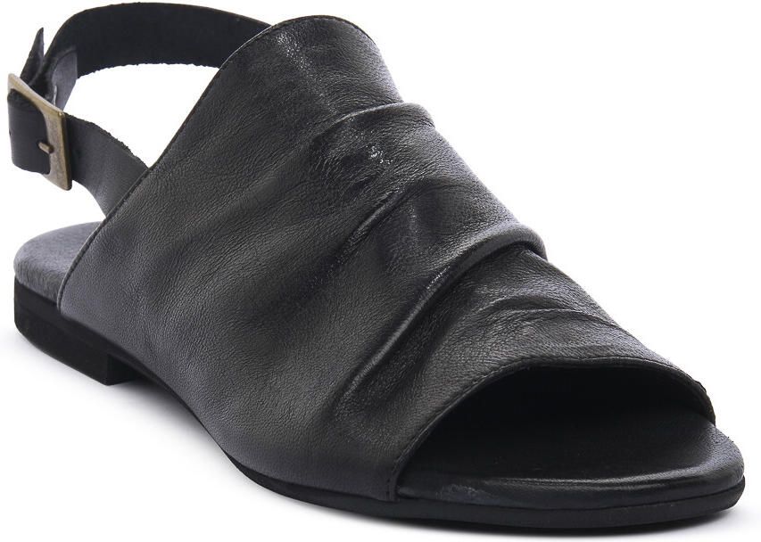 Nuova Cuoieria Platte sandalen NERO