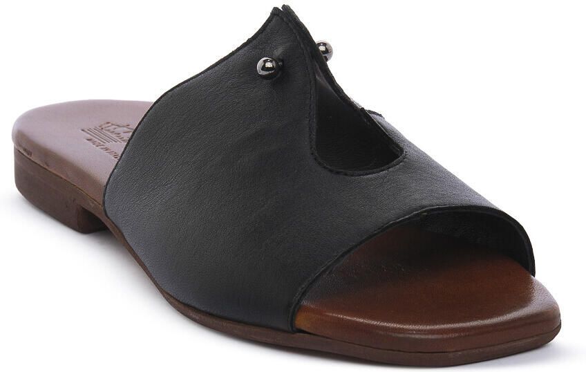 Nuova Cuoieria Platte sandalen NERO