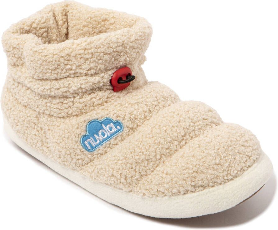 Nuvola. Huisschoenen 'Boot Home Sheep' crème