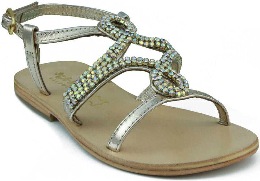 Oca Loca Sandalen METALIZADA ADORNO STRASS ORO