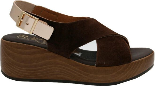 Oh My Sandals Sandalen met sleehak 6039