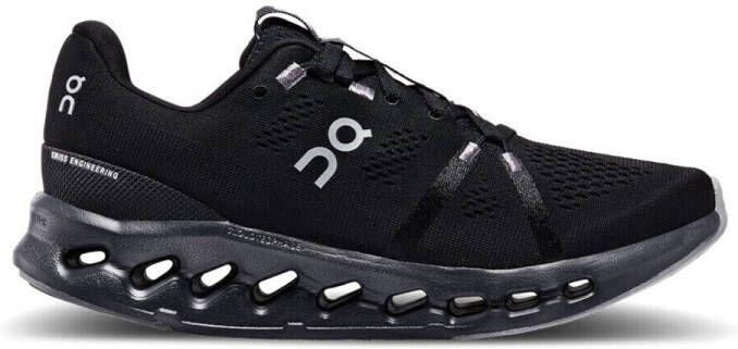 ON Cloudsurfer Hardloopschoenen All Black Zwart Cloudsurfer Running Dames Hardloopschoenen voor Vrouwen