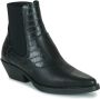 ONLY Shoes dames cowboy western enkellaarsjes zwart - Thumbnail 2