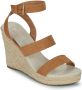 Only Bruine Sleehak Sandaal voor Vrouwen Brown Dames - Thumbnail 1