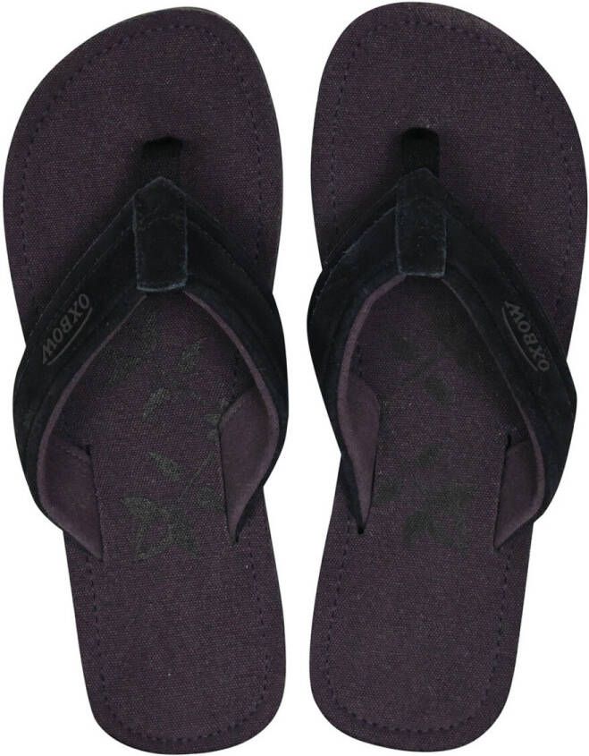 Oxbow Teenslippers Effen teenslipper uit twee materialen suède bandje VALLY
