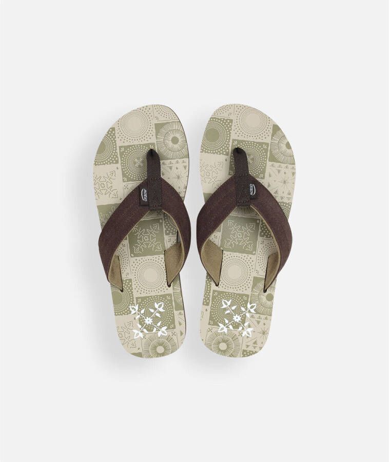 Oxbow Teenslippers Extra veerkrachtige teenslipper AOP jerseybandje KING