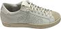 P448 Witte Leren Sneakers Handgemaakte Zool Beige Dames - Thumbnail 2