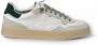 P448 Witte Leren Sneakers Bali Stijl Multicolor Heren - Thumbnail 3