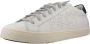 P448 Vintage-geïnspireerde leren sneaker met geperforeerd logo White Heren - Thumbnail 3