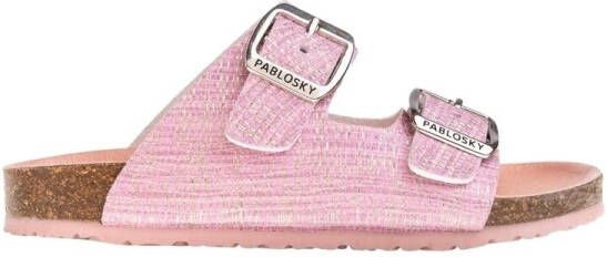 Pablosky Sandalen Bio Rafia Kids Sandals 440573 Fucsia Champagne