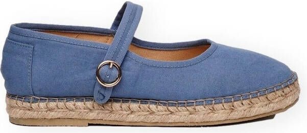 Paez Ballerina's Mary Jane Raw W Denim Light Blue
