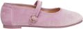 Paez Ballerina's Mary Jane W Velvet Iris - Roze